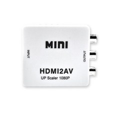 (HD-V02) HDMI to AV 변환 컨버터 커넥터를 아날로그 티비 모니터에 사용, 상세페이지 참조 - hd8vsb