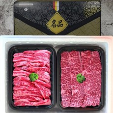 [살치살+갈비살] 정육세트 프라임등급 설선물 미국산소고기 냉장육, 1세트, 1kg