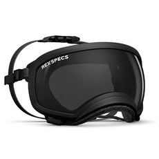 렉스스펙스 강아지 반려견 고글 썬글라스 블랙 / Rex Specs Dog Goggle Black Frame, Large