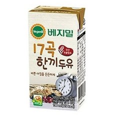 정식품 베지밀 17곡 한끼 두유 190ml 24개