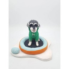 반려동물 사진커스텀 3D모형제작 메모리얼 반려묘 강아지 조각, 6CM(앉은자세높이), 1개