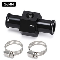 검정 수온 게이지 라디에이터 조인트 파이프 센서 호스 어댑터 18mm 20mm 22mm 24mm, 16mm, 03 16mm