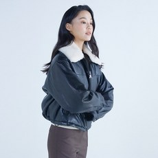 553598 NICE CLAUP 나이스클랍 퍼카라 디테일 패딩점퍼 A241PWD101