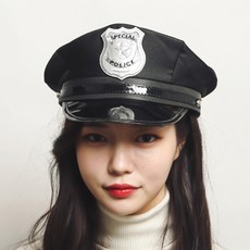 스페셜 경찰 모자 (블랙), 단품, 상세페이지 참조