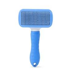 털제거브러시 고양이 털 손질 관리 긴 강아지 애완 동물 털제거청, 1개, 1.blue