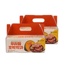  [해나루] 우리밀 호박약과 1kg 2박스(50g×40개), 2개 