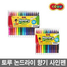 [동아]토루 논드라이 향기 나는 사인펜 12색 16색 싸인펜, 논드라이 향기 사인펜(12색)
