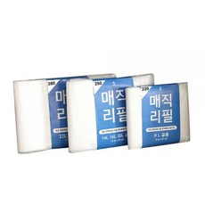 1+1 센스큐 매직리필 전용봉투 모음 220 250 280 분리수거 비닐 재활용 대용량, 2개