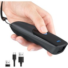 Tera Pro 시리즈 미니 CMOS 링 바코드 스캐너 1D 2D QR 무선 블루투스 및 2.4G USB 2.0 휴대용 HW0010 502873, 2D Blue