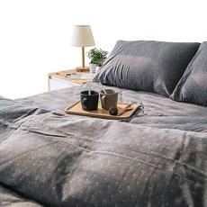 비아이3 이불배게커버 이불정리커버 풀패딩 이중 수 단건 순면거즈 싱글 15M150X200X230 페어 18X20, 이중 수 별이총총한하늘 그레이