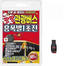 USB 팡팡 관광버스 흥폭발1초전 신나는 논스톱 디스코 메들리 101곡 휴대용라디오 mp3 트로트 노래 가요 음반 기장갈매기 군산항아 바람고개, 1개