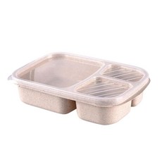 휴대용 전자 레인지 도시락 캠핑 음식 과일 용기 보관 절연 배럴, 1.Beige