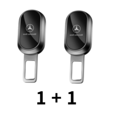 차대리 벤츠 benz 호환 안전벨트 연장클립 1+1 고급형 각인, 2개, 하드 블랙
