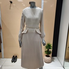 아니베F 봄신상트위드주름원피스(A11WOP540.IV.F)