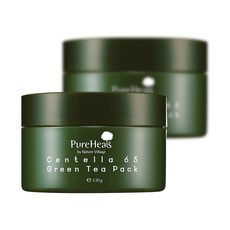 PureHeals 센텔라 65 그린티 팩 130g 진정 워시오프팩, 1개, 2개