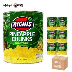 (주)동서 파인애플청크 캔, 3.062g, 6개