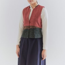 [돌실나이] 생활한복 여자 가을 겨울 조각보 행사복 조끼 IL32F470