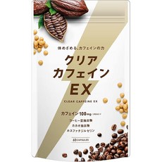 클리어카페인 카페인 보충제 100mg포스포티딜세린 카카오 타우린 30일분, 1개, 60정