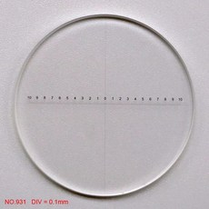 직경 24mm 스테레오 현미경 접안 렌즈 마이크로 미터 Graticule 눈금자 올림푸스 CX23 BX SZX 시리즈 레티