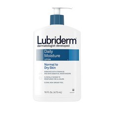 Lubriderm 데일리 모이스처 로션 노멀 투 드라이 스킨, 473ml, 1개