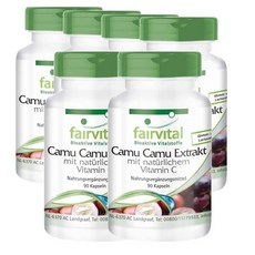 독일 페어바이탈 fairvital Camu Camu 카무카무 추출물 내추럴 비타민C 1000 mg, 6개, 90정