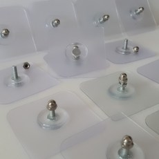 강력 접착식 무타공 액자 시계 선반 설치 스티커 나사 대용 10개 (6mm/ 8mm/ 9mm/ 12mm/ 15mm), ① 6mm (10개)