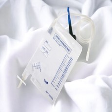 소변백 HS-U2000-3 유린백 URINE BAG 2000ML 소변통 환자소변통 소변주머니 소변팩, 1개