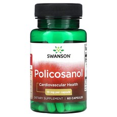 Swanson 스완슨 Policosanol 폴리코사놀 10mg 60정, 단품, 1개