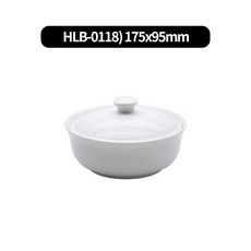 백지 도자기찜기 그라탕기 스프볼(오븐용) 5type, 백색-2.HLB(175x95mm), 1개
