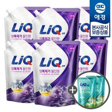 [애경] 리큐 얼룩제거 올인원 액체세제 리필 2.1L x6개 +세제300ml 2개증정, 얼룩제거 드럼용 리필 2.1L x6개, 6개
