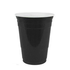 용품 컵 일회용 바 플라스틱 10 Houseware 가정용 개/대 레드 450Ml, Black