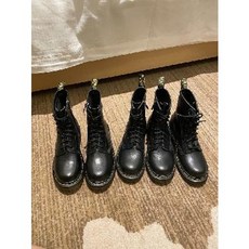 여성 워커힐 플랫워커 dr8홀 1460 리얼 가죽 워커 봄여름 얇은 옥스포드 속굽 단화