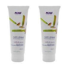 나우푸드 솔루션즈 뉴트리 쉐이브 쉐이빙크림 Nutri-Shave Natural Shave Cream 8oz(237ml) 2팩, 1개