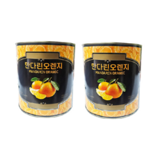 (식자재민족) 씨엘 만다린 오렌지 대용량 밀감 캔 귤 통조림, 2개, 3kg