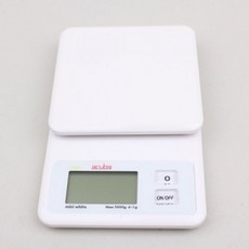 쇼핑아일랜드아쿠바 디지털 주방 저울 mini white 요리저울 슬림한저울 아쿠바저울 주방전자저울 전자저울+tyvld, 체크요망