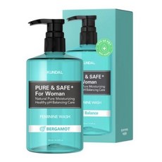 쿤달 퓨어 앤 세이프 여성청결제 베르가못, 300ml, 5개