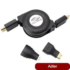 HDMI 1.4 자동감김 케이블 젠더 2종 hdmi분배기 dp todvi