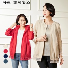 마담엘레강스 크리스티 매쉬배색 점퍼 K231JP01