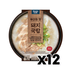 심플리쿡 부산의맛 돼지국밥 간편즉석조리 570g x 12개