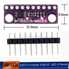 ADS1115 16비트 I2C 모듈 정밀 채널 개발 보드 이득 Arduino용 0V 5V, ADS1115 rple