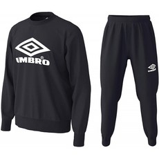 (안부) UMBRO 크루 넥 스웨트 팬츠 상하 세트 ULUOJF20 / ULUOJG20 트레이너 (BLKxBLK 블랙 O)