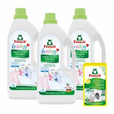 프로쉬 독일 베이비 유아섬유 전용 세탁세제 1.5L 3개세트 (+세탁조 클리너 증정)