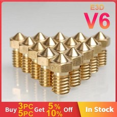 3D프린터 재료 핫엔드 필라멘트 J 헤드 노즐 V6 프루사 i3 MK3S MK3 티타늄 압출기 도매 V5 175mm, 18)0.4mm 30Pcs
