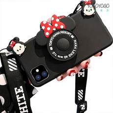갤럭시 노트10 plus 노트20 plus ultra 노트8 노트9 캐릭터 카메라 그립 홀더 케이스 목걸이 스트랩 범퍼 tpu 케이스