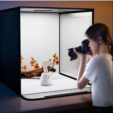 제품촬영 포토부스 포토박스 사진배경판 악세사리, 80cm (4램프/3색) 폴딩