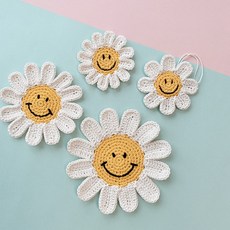 코바늘데이지키링