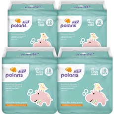 polaris 輕薄褲型尿布, 3XL, 72片