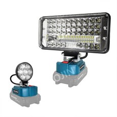 무선 LED 작업 조명 램프 마키타 18v 배터리 부착형, 1개