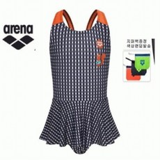  아레나 여아동 일반치마부착 원피스 수영복(지퍼백증정) A2BG1G, 단품 