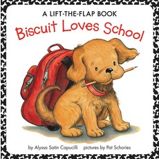 Biscuit Loves School: A Lift-The-Flap Book Paperback, HarperFestival